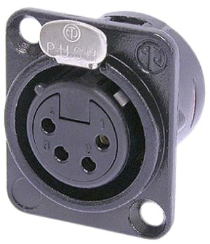 4-PIN NICKEL ΘΗΛ.XLR ΒΑΣ.ΤΕΤΡ.