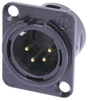 4-PIN NICKEL ΑΡΣ.XLR ΒΑΣ.ΤΕΤΡ.