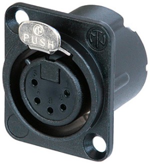 5-PIN ΜΑΥΡΟ ΘΗΛ.XLR ΒΑΣ.ΤΕΤΡ.