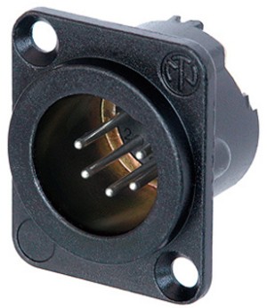 5-PIN ΜΑΥΡΟ ΑΡΣ.XLR ΒΑΣ.ΤΕΤΡ.