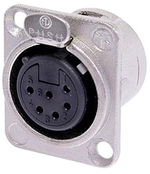 6-PIN NICKEL ΘΗΛ.XLR ΒΑΣ.ΤΕΤΡ.