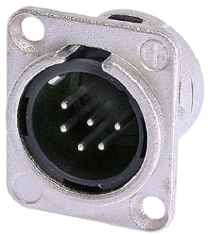 6-PIN NICKEL ΑΡΣ.XLR ΒΑΣ.ΤΕΤΡ.