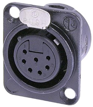 7-PIN ΜΑΥΡΟ ΘΗΛ.XLR ΒΑΣ.ΤΕΤΡ.