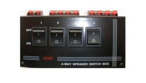 OEM, KSC-04, Selector para 4 pares de altavoces de 200W / canal, metal