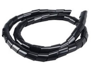 OEM, SWB-12, CHS 10M Cable Spiral. - Black - Transparent