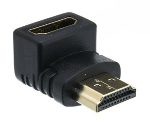 Powertech, CAB-H034, HDMI-Adapter 1.4 V (F) / (M) - 90 Grad