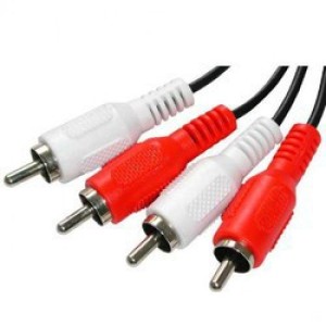 Powertech, CAB-R001, cable de audio RCA macho a RCA macho de 1.5 m. calidad simple