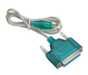 Powertech, CAB-U044, Καλώδιο USB 2.0V σε Parallel 25pin (F) - 1.5m