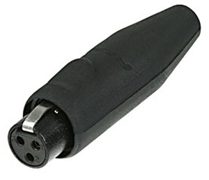 REAN TINY 3-POLE ΒΥΣΜΑ, ΘΗΛ. BLK, GOLD CONTACTS