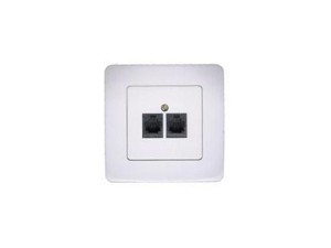 TELE TMS-24 Telephone socket double recessed