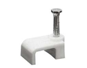 OEM 02.022.0058 Supporto cavo (ROKA) PIATTO 5/15 Bianco CHF, 5MM - 100pz.