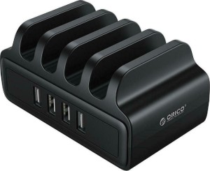 ORICO USB Ladestation DUK-4P, 4x USB, 30W, schwarz
