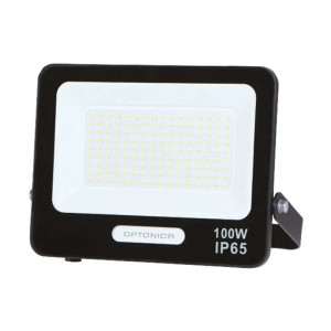 Optonica Στεγανός Προβολέας LED 100W Ψυχρό Λευκό 6000K IP65 SKU 15828  PC:FL100-B3