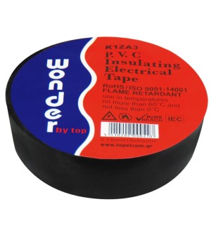 ΤΑΙΝΙΑ ΜΟΝΩΤΙΚΗ PVC 0.13X19X20Y ΜΑΥΡΗ K1ZA3 WND