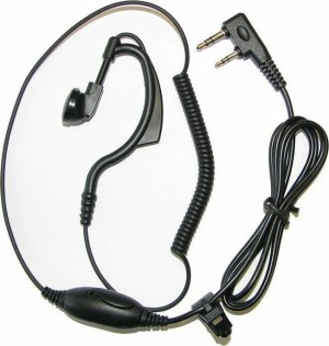 Talk Line TA-1222-LK Headset Walkie Talkie Compatible with Kenwood 2-pin (2.5/3.5 mm) Type L Socket Models