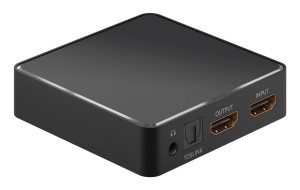 GOOBAY HDMI-Audio-Extraktor 58469, 4K/30Hz, schwarz