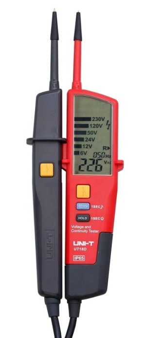 Medidor de voltaje CA/CC UNI-T UT18D, resistente al agua IP65, de 12 V a 690 V