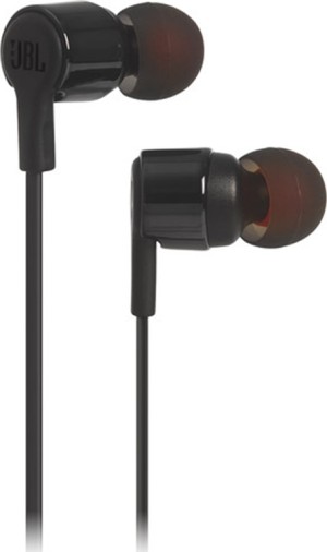 JBL T210 In-ear Handsfree with 3.5mm Plug Black
