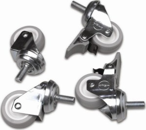 Elegant PA00FSTK22 Set of 4 Wheels with Brake for Floor Rack