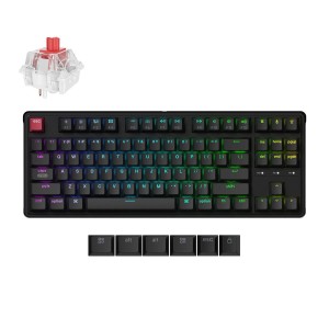 Keychron C3 Pro (C3PX-H1) QMK/VIA Mechanical Red Switch - 8K Polling Rate Hot Swap. 80% US RGB