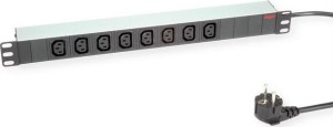 Power strip Roline 19 8xC13 IN Sch 19.07.1628-10