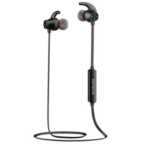 AIWA ESTBT-400BK Wireless In-Ear Headphones with Remote Control + Microphone