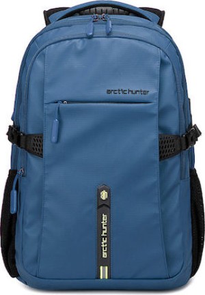 ARCTIC HUNTER τσάντα πλάτης B00388 με θήκη laptop 15.6, USB, 27L, μπλε