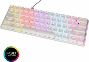 Lamtech Pluto LGP022186 Gaming Μηχανικό Πληκτρολόγιο 60% Outemu Blue και RGB (Αγγλικό US) Λευκό