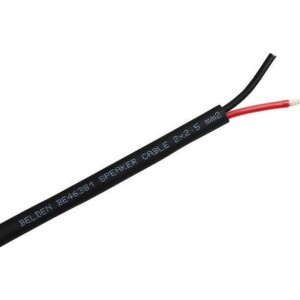 BELDEN 46381 NEGRO CABLE DE ALTAVOZ 2x2.5mm NEGRO