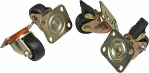 Mirsan TKR5525_GTN SET OF 4 WHEELS (2+2 with brake) for floor Rack