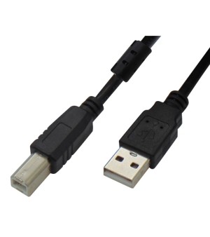 ΚΑΛΩΔΙΟ USB 2.0 A/M B/M 1.8m ΔΕΔΟΜΕΝΩΝ ΜΕ ΦΕΡΡΙΤΗ HIGH SPEED ΜΑΥΡΟ VIC BAG OWI