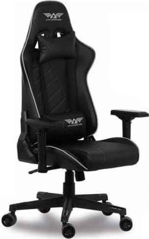 Armaggeddon Shuttle II Leather Gaming Chair with Adjustable Arms Grey