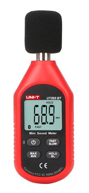 Misuratore di decibel digitale UNI-T UT353BT, 30-130 dB, Bluetooth