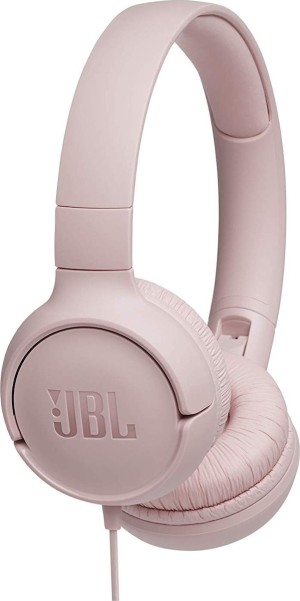 JBL Tune 500 Wired On Ear Headphones Pink