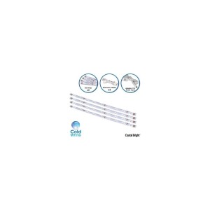 ADJ - Crystal Bright Accent Strip CW LED Strip (4-Pack) - White