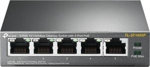 TP-LINK TL-SF1005P v1 Unmanaged L2 PoE Switch με 5 Θύρες Ethernet