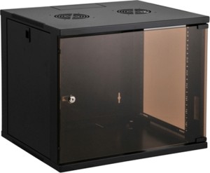 Gabinete de pared Safewell RACK 12U Negro 60kg W54/W60/H58 SMC5612