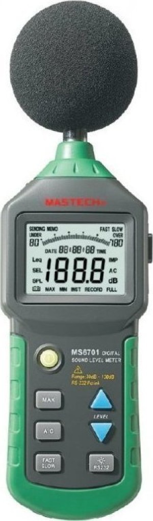 DESIBEL METER DIGITAL RS232 MS6701 MASTECH