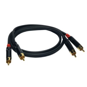 MASTER AUDIO RCA620-1 | Τερματισμένο Καλώδιο 2xRCA / 2xRCA, 1m