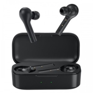 QCY T5 TWS NERO AURICOLARI DA GIOCO WIRELESS VERO CUFFIE 5.1 ​​BLUETOOTH ENC IPX5 ALTOPARLANTE 6MM 5 ORE (Nero)