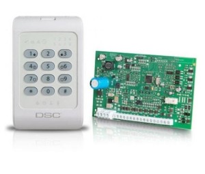 DSC POWERSERIES SET PC1404 EU-PCB KIT Board (PC-1404) & Tastatur PC-1404RKZW