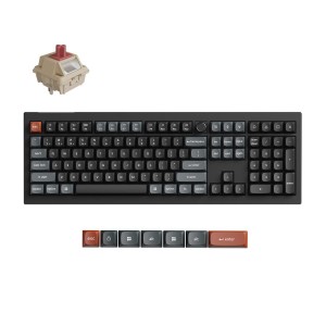 Keychron V6 Ultra (V6U-D1) QMK/VIA Wireless Custom Mechanical Keyboard Red Switch RGB 100% US