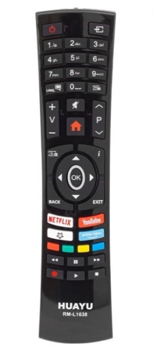 Compatible RM-L1638+ Remote Control for Turbo-X and F&U TVs