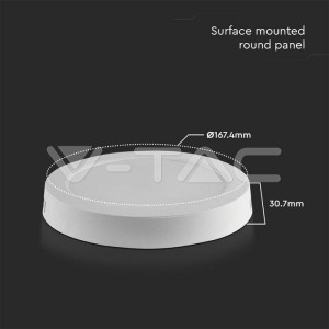 V-TAC Round LED Panel 12W White Light 4000K