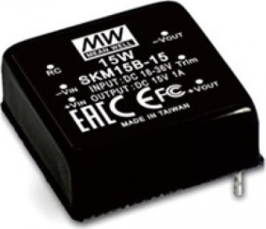 CONVERTER 15W/18-36V/12V/1.25A PCB SKM15B-12 MEAN WELL