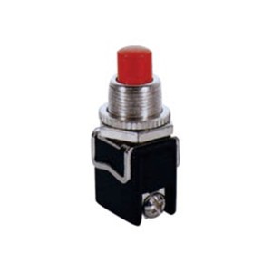 PULSANTE PUSH OFF TONDO Φ12 VITE 4A / 250V PBS-13C ROSSO LZ