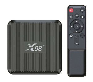 TV-Box X98Q 4K UHD mit WLAN, USB 2.0, 2 GB RAM und 16 GB Speicher mit Android 11.0-Betriebssystem