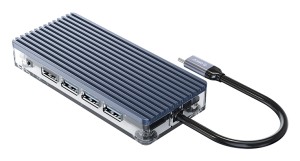 ORICO docking station WB-11P, 11 θυρών, USB-C σύνδεση, 100W PD, 4K, γκρι