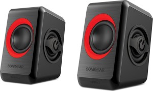 Sonic Gear Quatro 2 Ηχεία Υπολογιστή 2.0 με Ισχύ 6W σε Κόκκινο Χρώμα