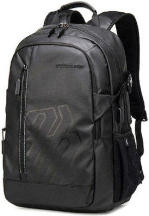 ARCTIC HUNTER τσάντα πλάτης B00387 με θήκη laptop 15.6, 26L, USB, μαύρη